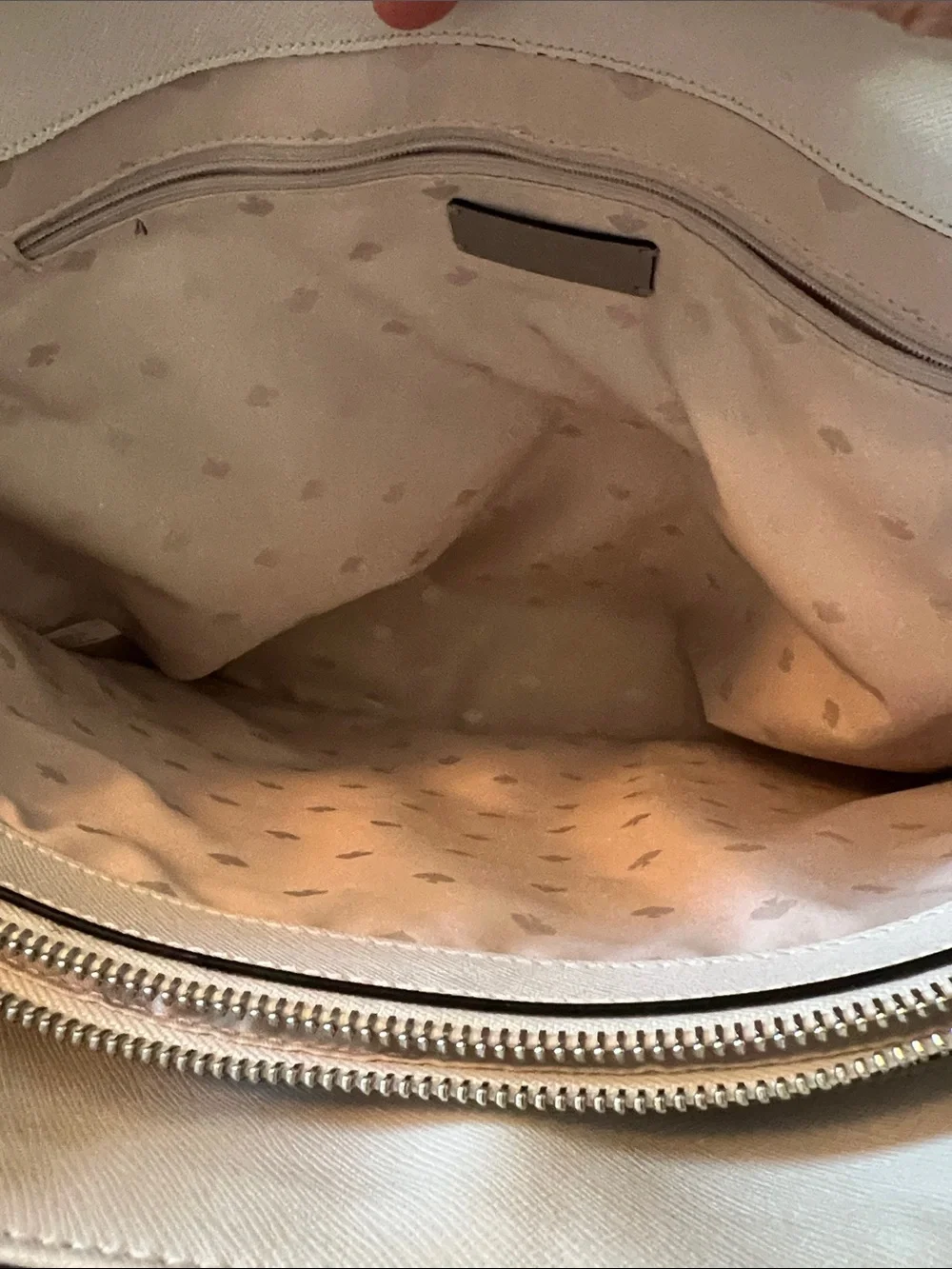 kate spade Two-Tone Gray, White & Black Structured Tote - Picture 7 of 9